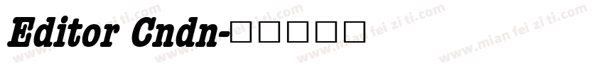 Editor Cndn字体转换